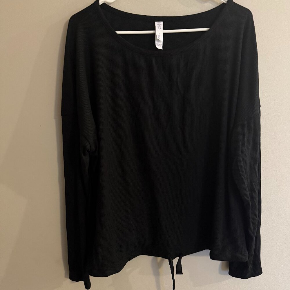 Black longsleeve pajama shirt